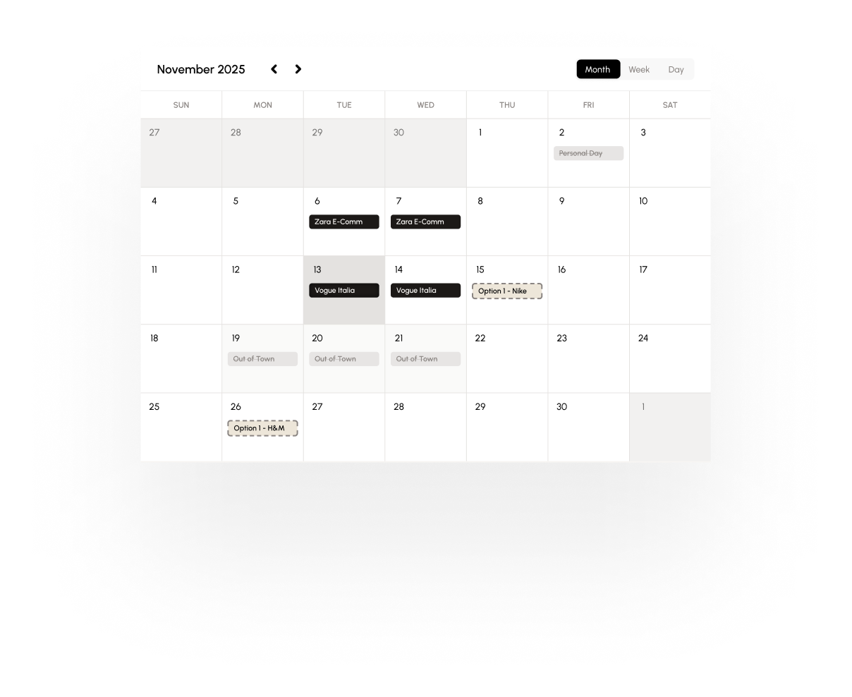 calendar schedule